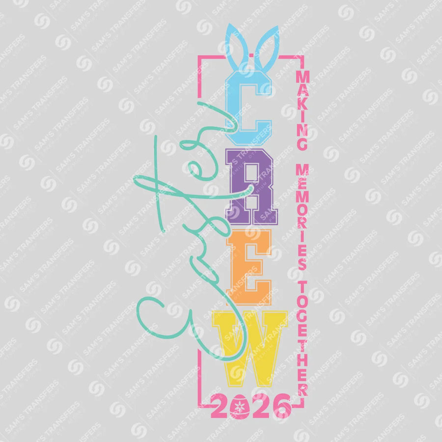 Easter Crew 2026 Vertical Ready-to-Press DTF Transfer | SAT00319