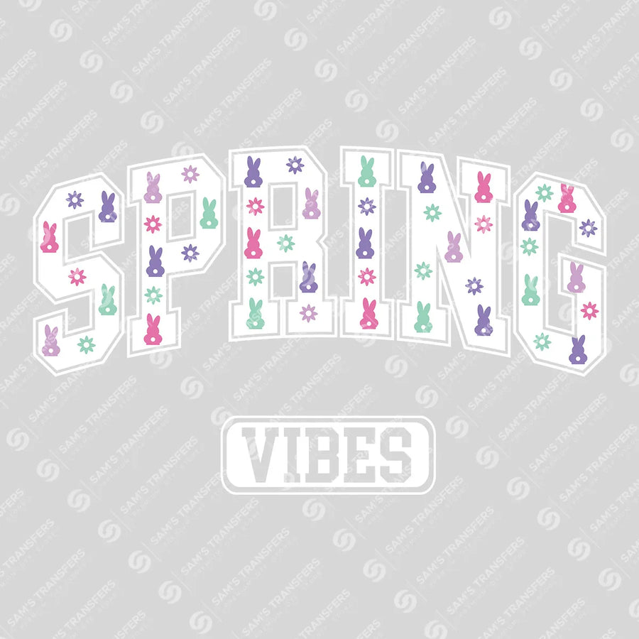 Spring Vibes Floral Ready-to-Press DTF Transfer | SAT00363