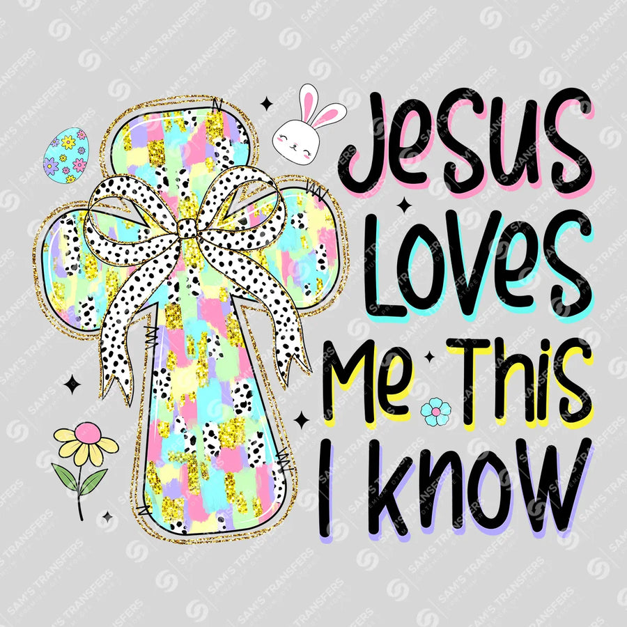 Jesus Loves Me Ready-to-Press DTF Transfer | SAT00382
