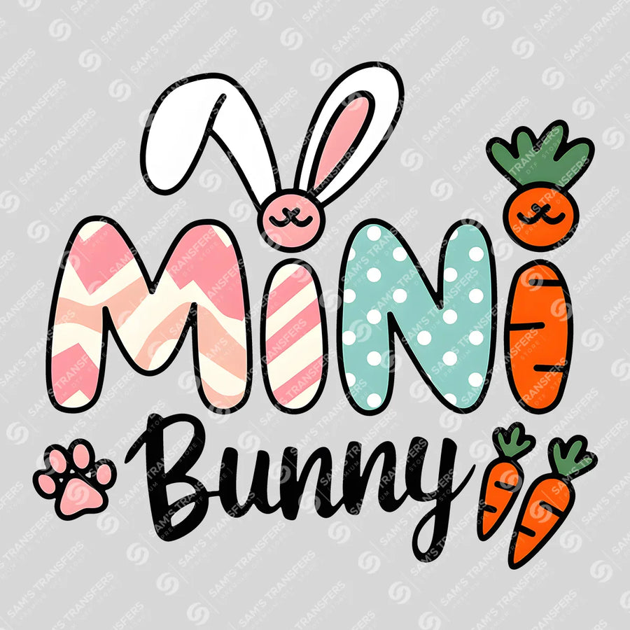 Mini Bunny Ready-to-Press DTF Transfer | SAT00559