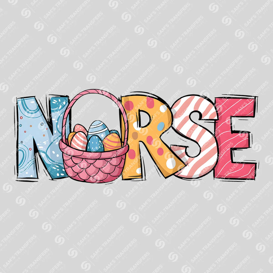 Easter Nurse Ready-to-Press DTF Transfer | SAT00580