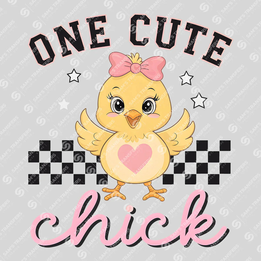 One Cute Chick Ready-to-Press DTF Transfer | SAT00585