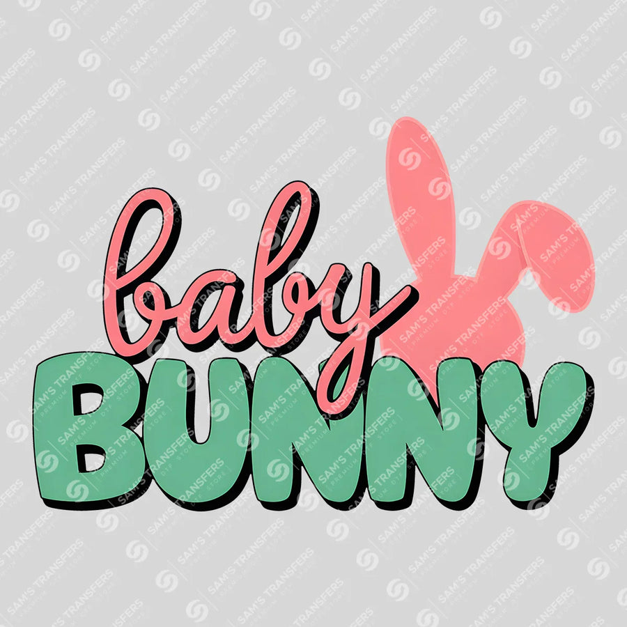 Baby Bunny Ready-to-Press DTF Transfer | SAT00598
