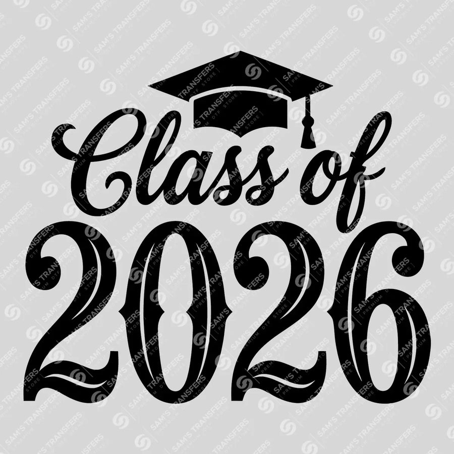 Class Of 2026 Ornate Ready-to-Press DTF Transfer | SAT00829
