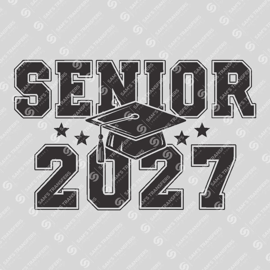 Senior 2027 Varsity Cap Ready-to-Press DTF Transfer | SAT00887