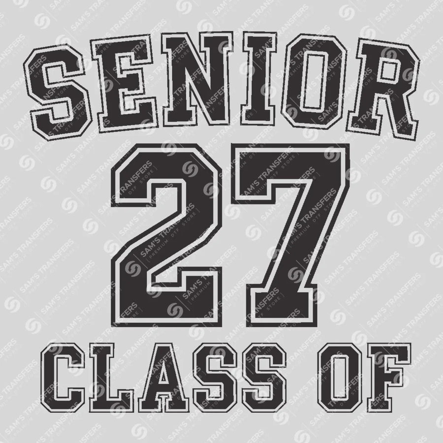 Senior Class Of 27 Varsity Ready-to-Press DTF Transfer | SAT00888