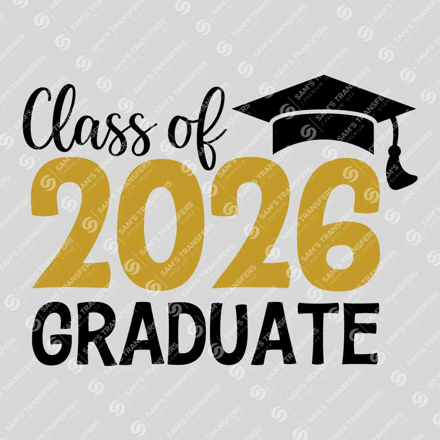 Class Of 2026 Graduate Ready-to-Press DTF Transfer | SAT00907