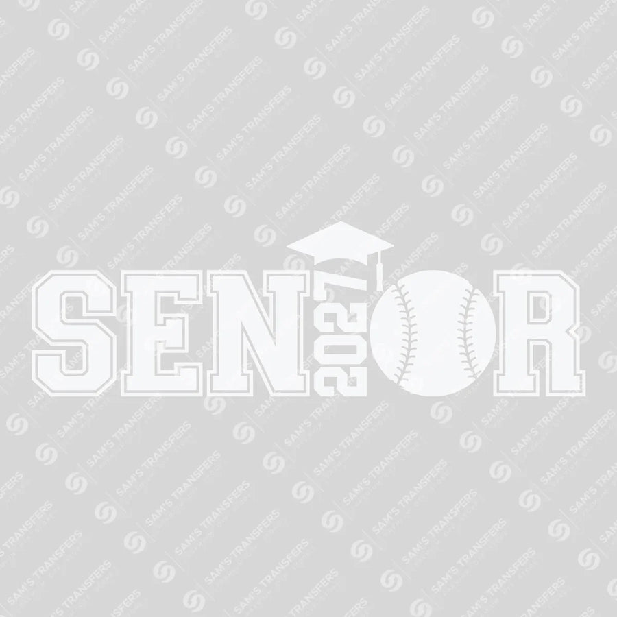 Senior 2027 Baseball White Ready-to-Press DTF Transfer | SAT00954