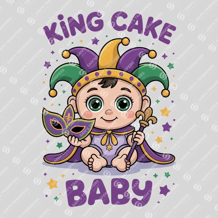 King Cake Baby Ready-to-Press DTF Transfer | SAT01061