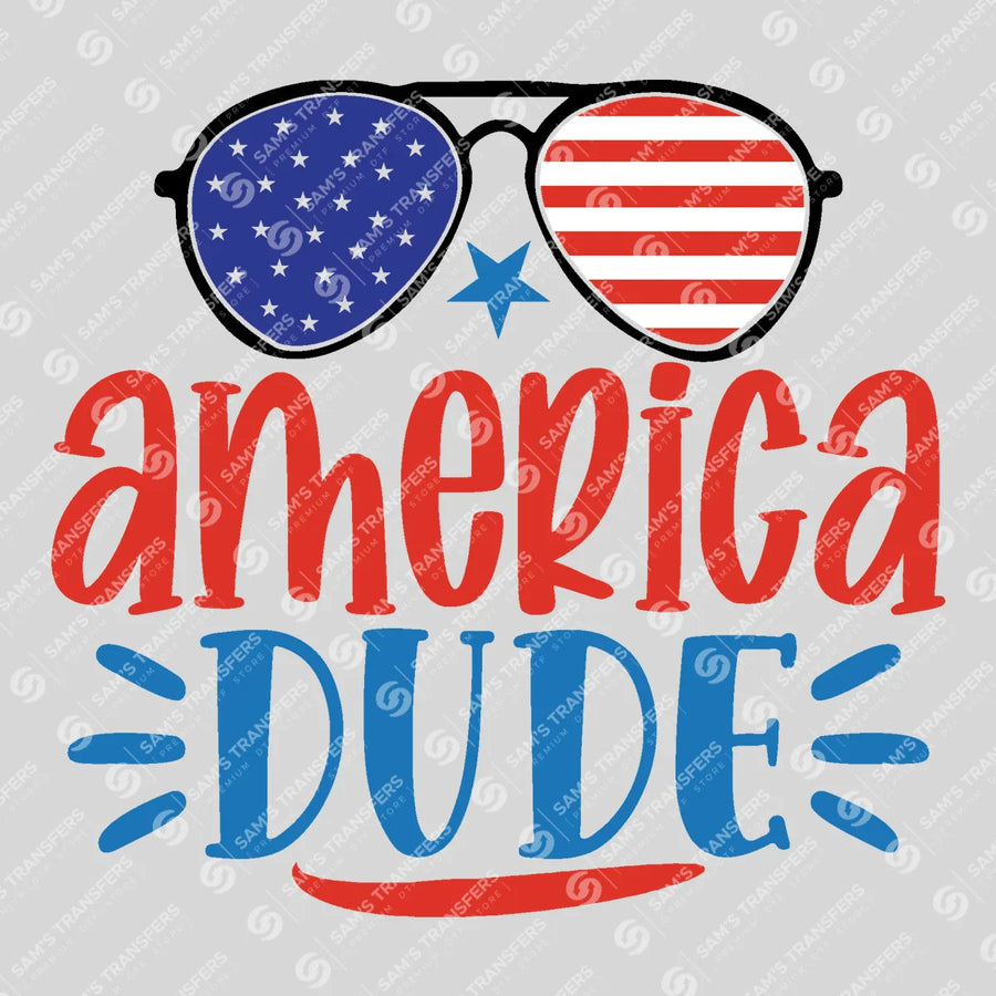 America Dude Aviators Ready-to-Press DTF Transfer | SAT01238