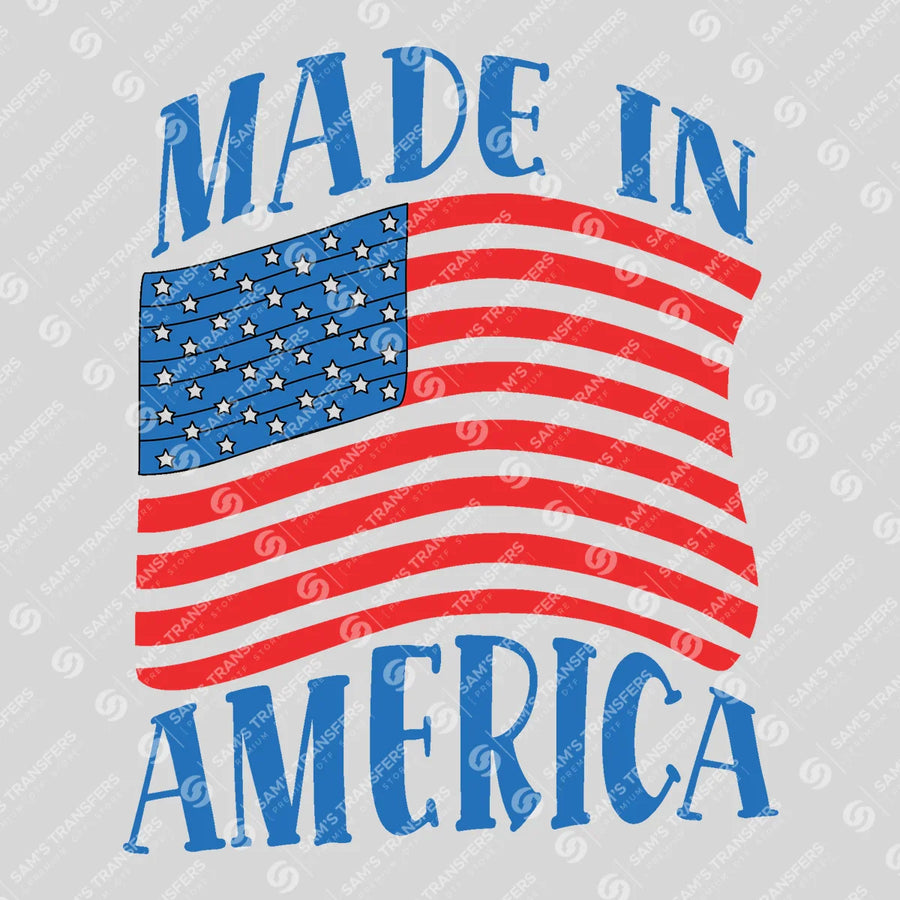 Made in America Flag Ready-to-Press DTF Transfer | SAT01322