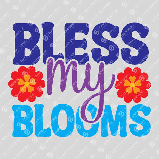 Apparel featuring a Bless My Blooms Floral-themed DTF transfer.