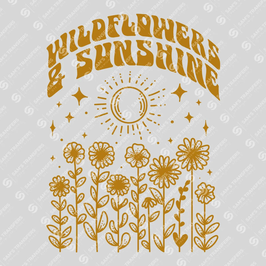 Wildflowers and Sunshine Ready-to-Press DTF Transfer | SAT01588