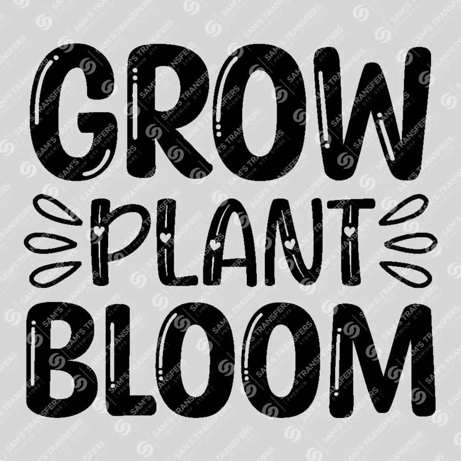 Grow Plant Bloom Ready-to-Press DTF Transfer | SAT01621