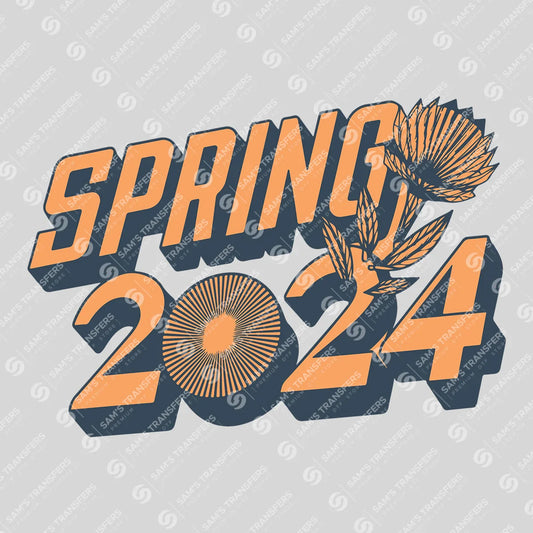 Apparel featuring a Spring 2024 Retro-themed DTF transfer.