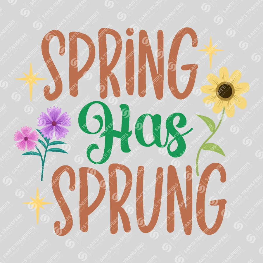Spring Has Sprung Floral Ready-to-Press DTF Transfer | SAT01728