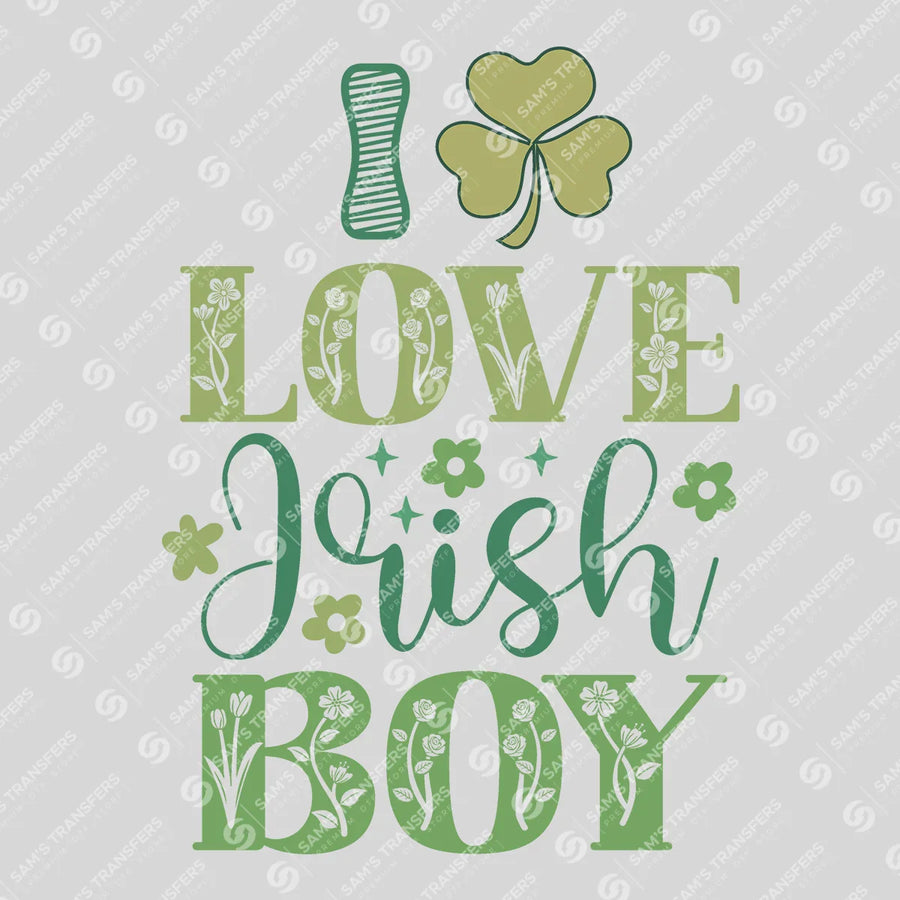 I Love Irish Boy Ready-to-Press DTF Transfer | SAT01788