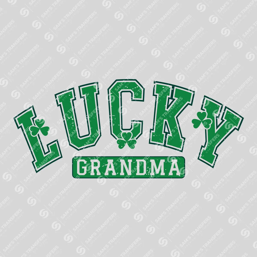 Lucky Grandma Varsity Ready-to-Press DTF Transfer | SAT01932