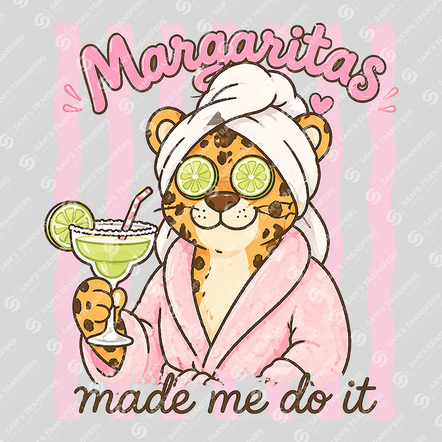 Margaritas Made Me Do It Leopard Ready-to-Press DTF Transfer | SAT02137
