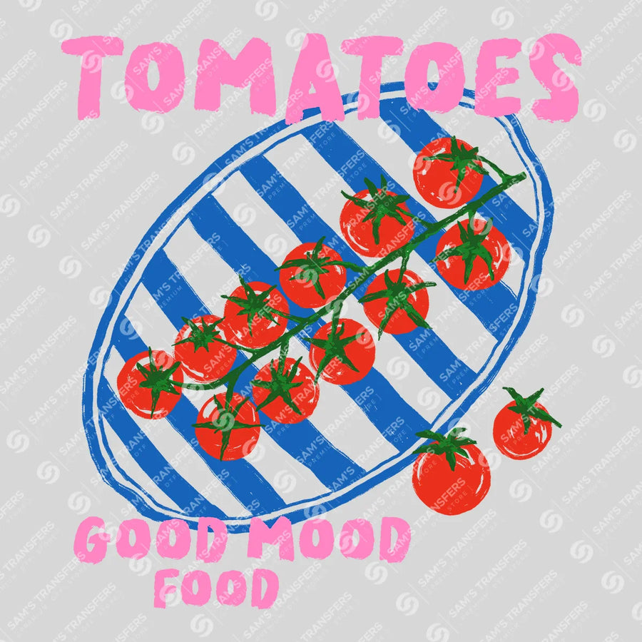 Tomatoes Good Mood Food Ready-to-Press DTF Transfer | SAT02182