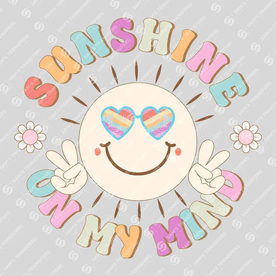 Sunshine On My Mind Retro Ready-to-Press DTF Transfer | SAT02194