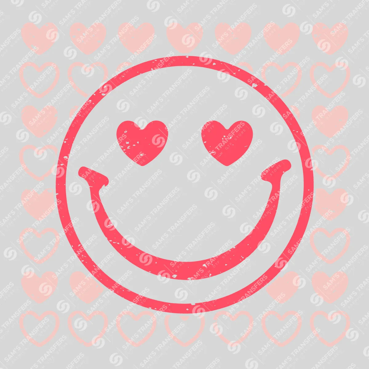 Apparel featuring a Heart Checkerboard-themed DTF transfer.