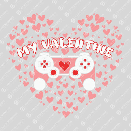 Apparel featuring a My Valentine-themed DTF transfer.