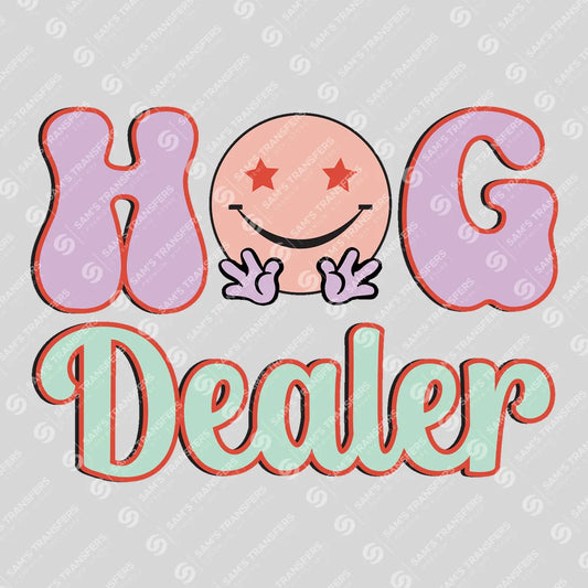 Apparel featuring a Hog Dealer-themed DTF transfer.