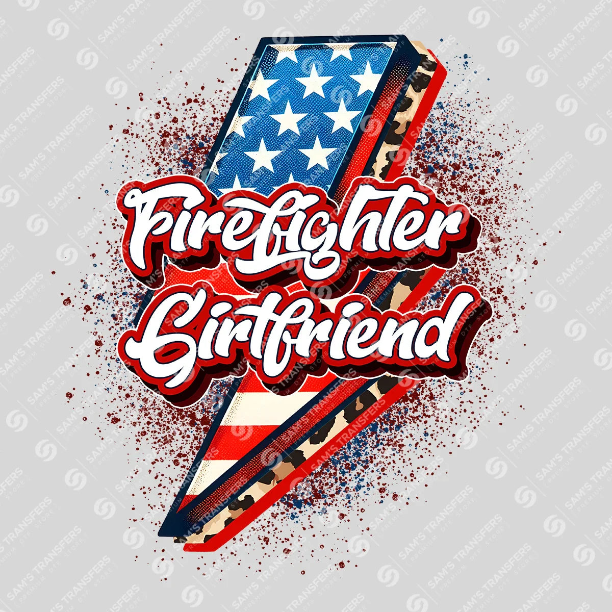 Apparel featuring a Firefighter Girlfriend-themed DTF transfer.