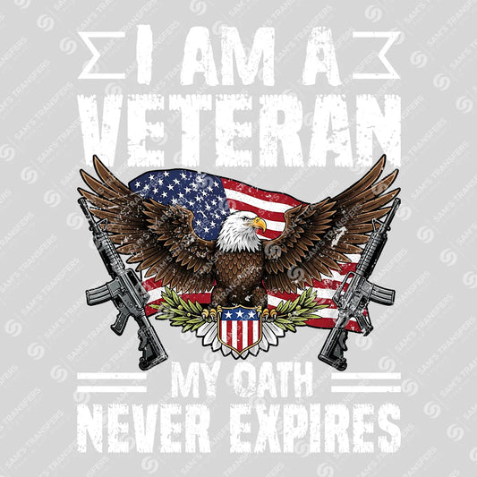 Apparel featuring a My Oath Never Expires-themed DTF transfer.