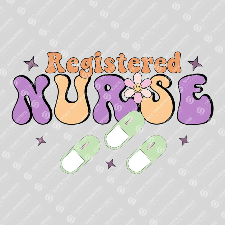 Registered Nurse Ready-to-Press DTF Transfer | SAT03881
