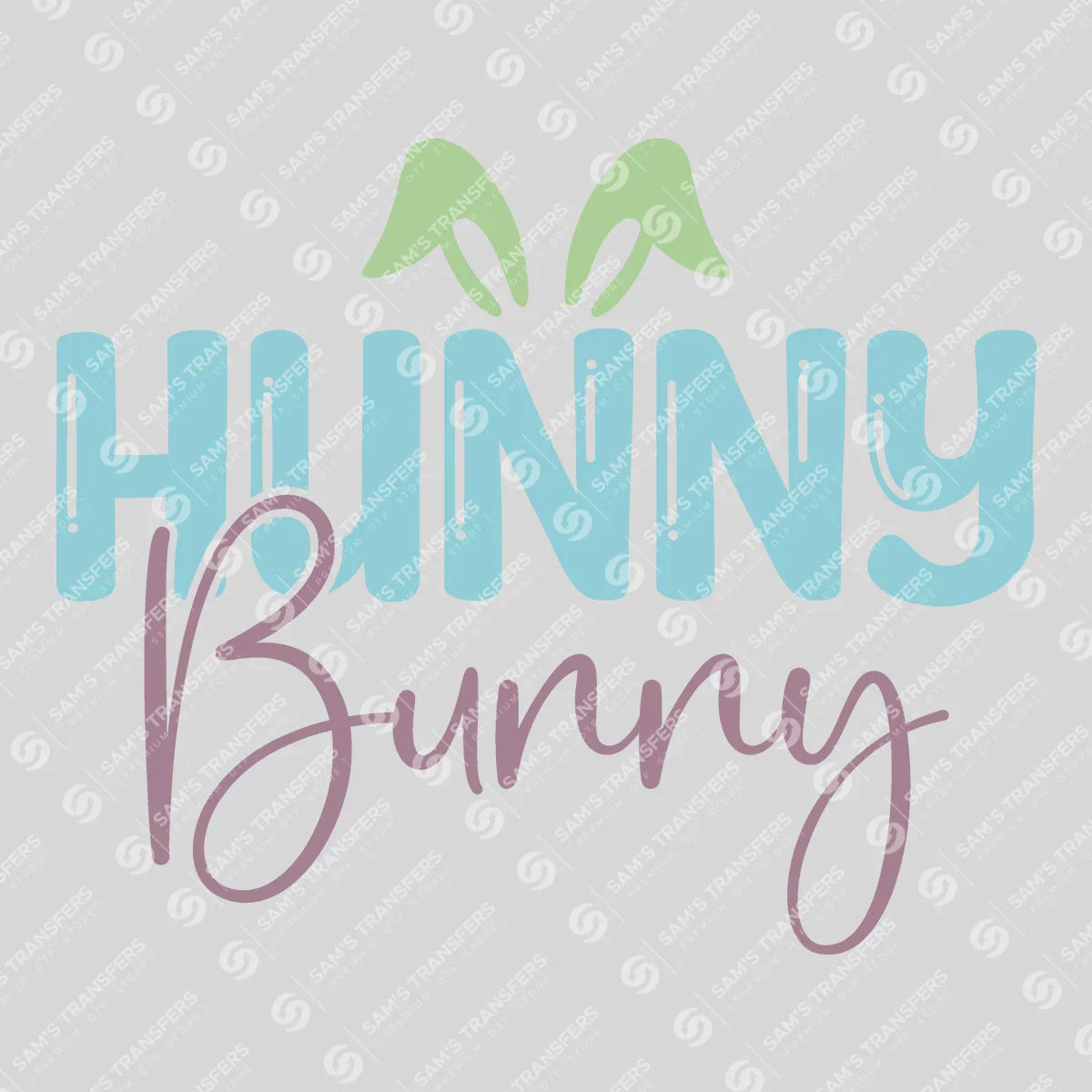 Apparel featuring a Hunny Bunny-themed DTF transfer.