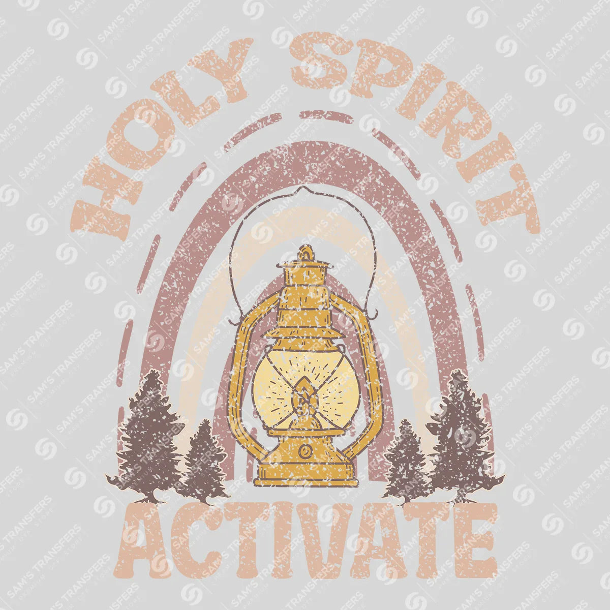 Apparel featuring a Holy Spirit Activate-themed DTF transfer.