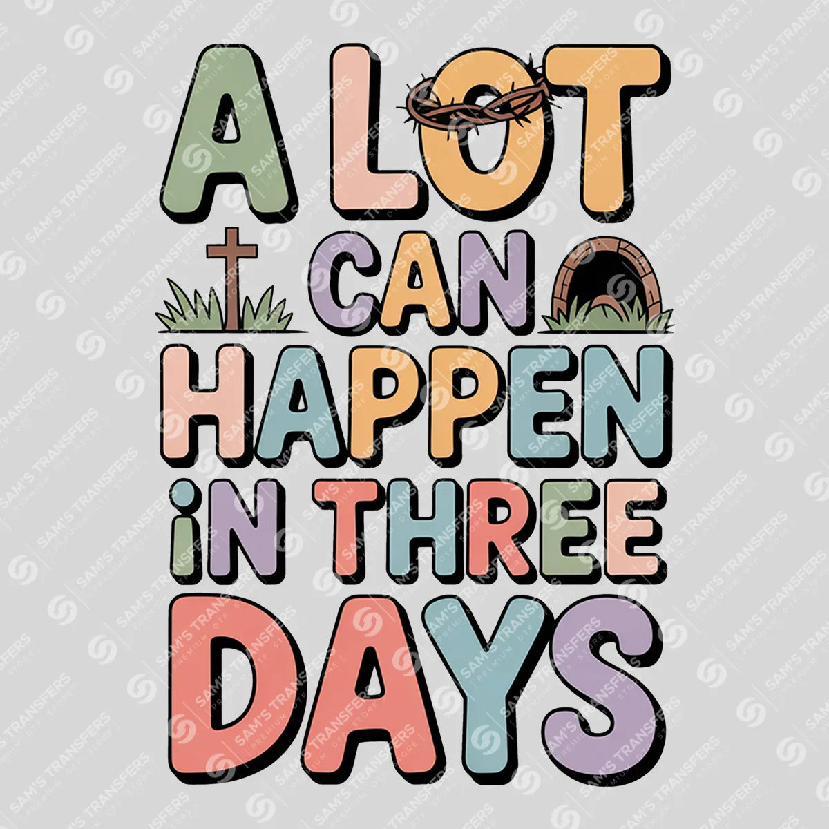 Apparel featuring a A Lot Can Happen in Three Days-themed DTF transfer.