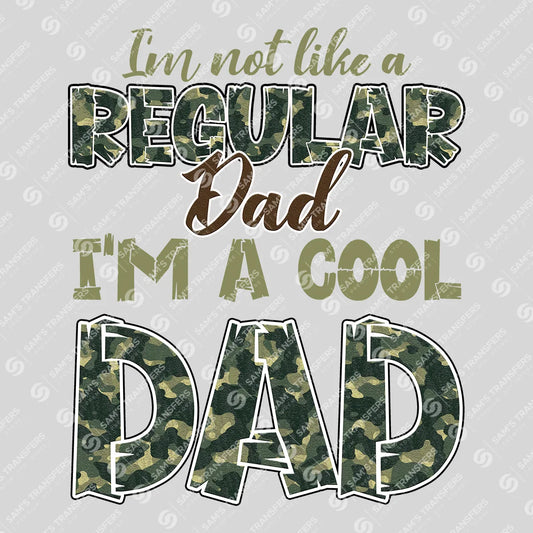 Apparel featuring a I'm A Cool Dad-themed DTF transfer.