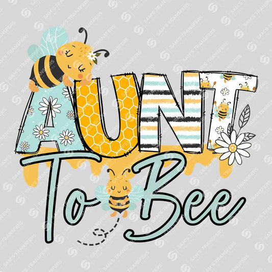 Apparel featuring a Aunt To Bee Honeycomb-themed DTF transfer.