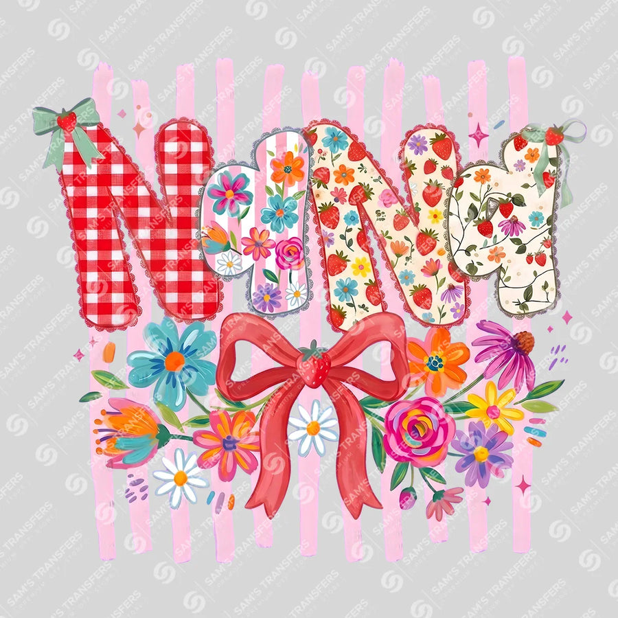 Floral Nana Ready-to-Press DTF Transfer | SAT07226