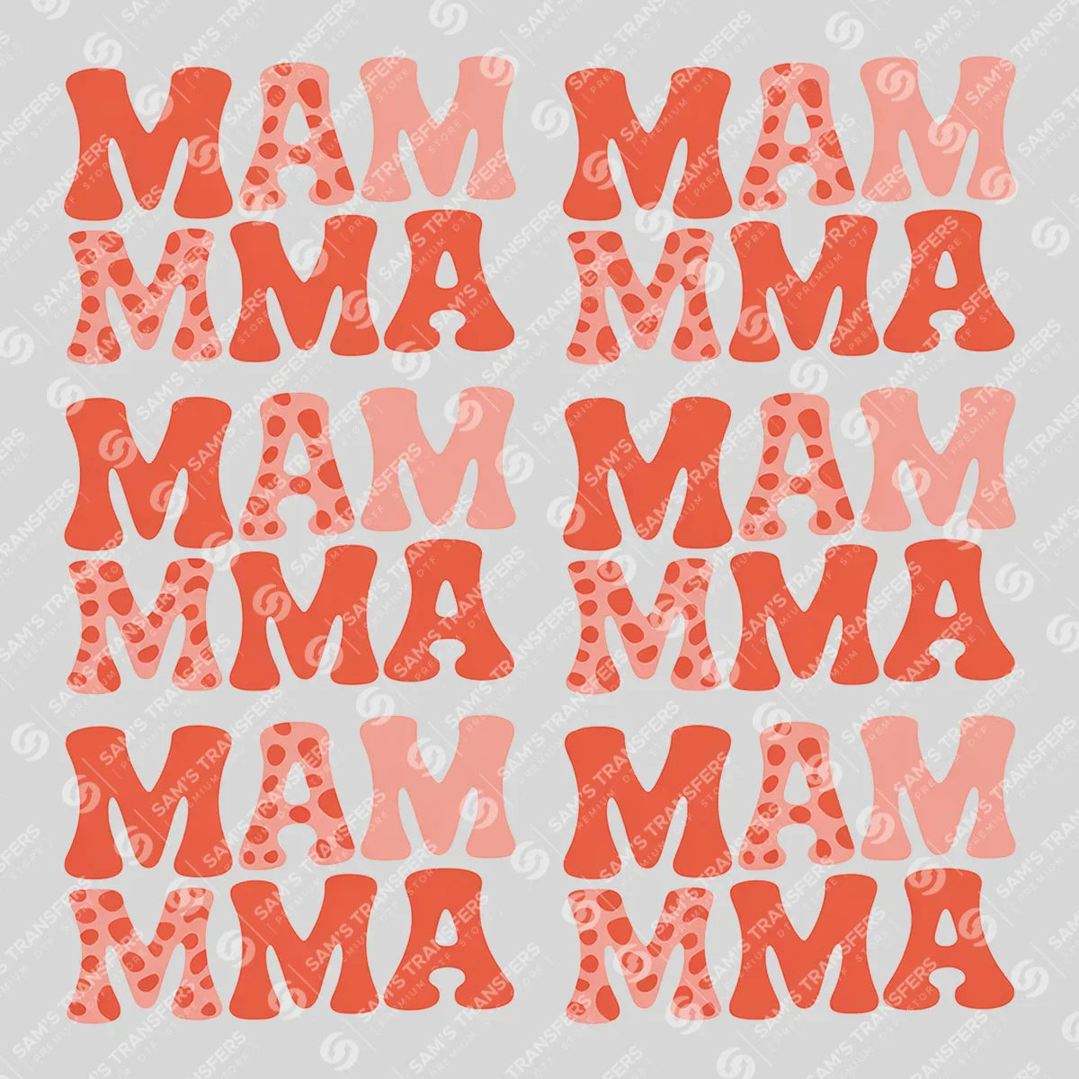 Apparel featuring a Strawberry Retro Mama-themed DTF transfer.