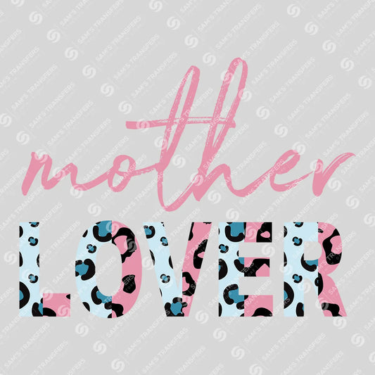 Apparel featuring a Pink Mother Lover-themed DTF transfer.