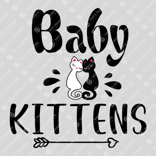 Apparel featuring a Baby Kittens-themed DTF transfer.
