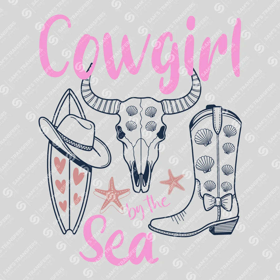 Cowgirl by the Sea Ready-to-Press DTF Transfer | SAT07939