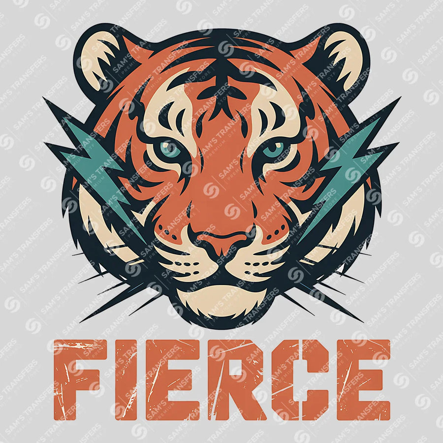 Fierce Tiger Ready-to-Press DTF Transfer | SAT07940