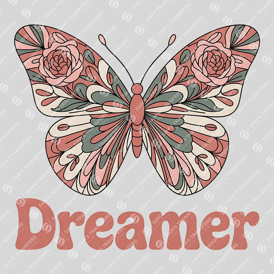 Apparel featuring a Dreamer-themed DTF transfer.