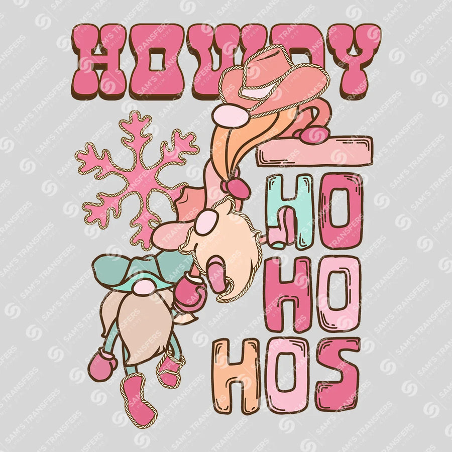 Howdy Ho Ho Hos Ready-to-Press DTF Transfer | SAT07963