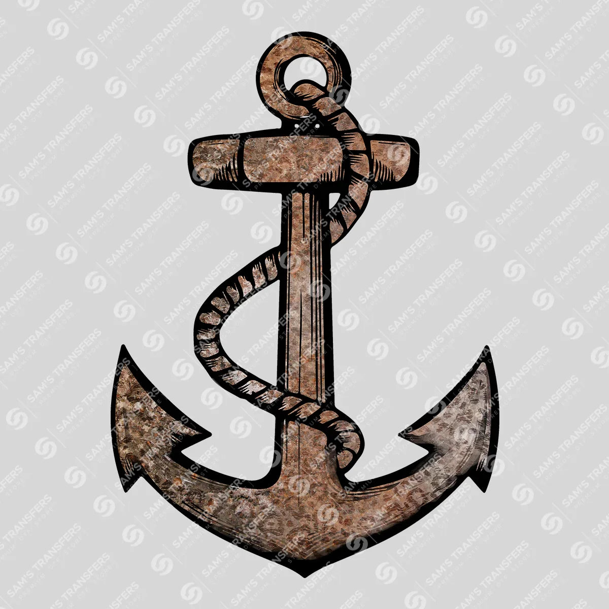Apparel featuring a Western Anchor Leopard-themed DTF transfer.