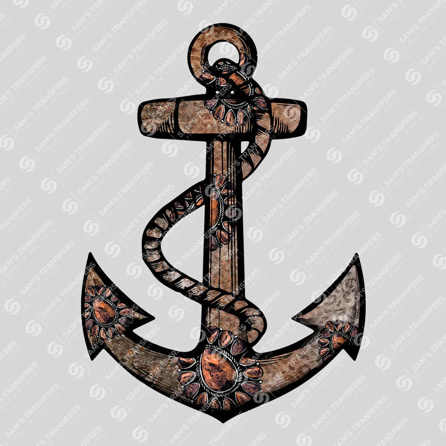 Copper Concho Anchor Ready-to-Press DTF Transfer | SAT07999