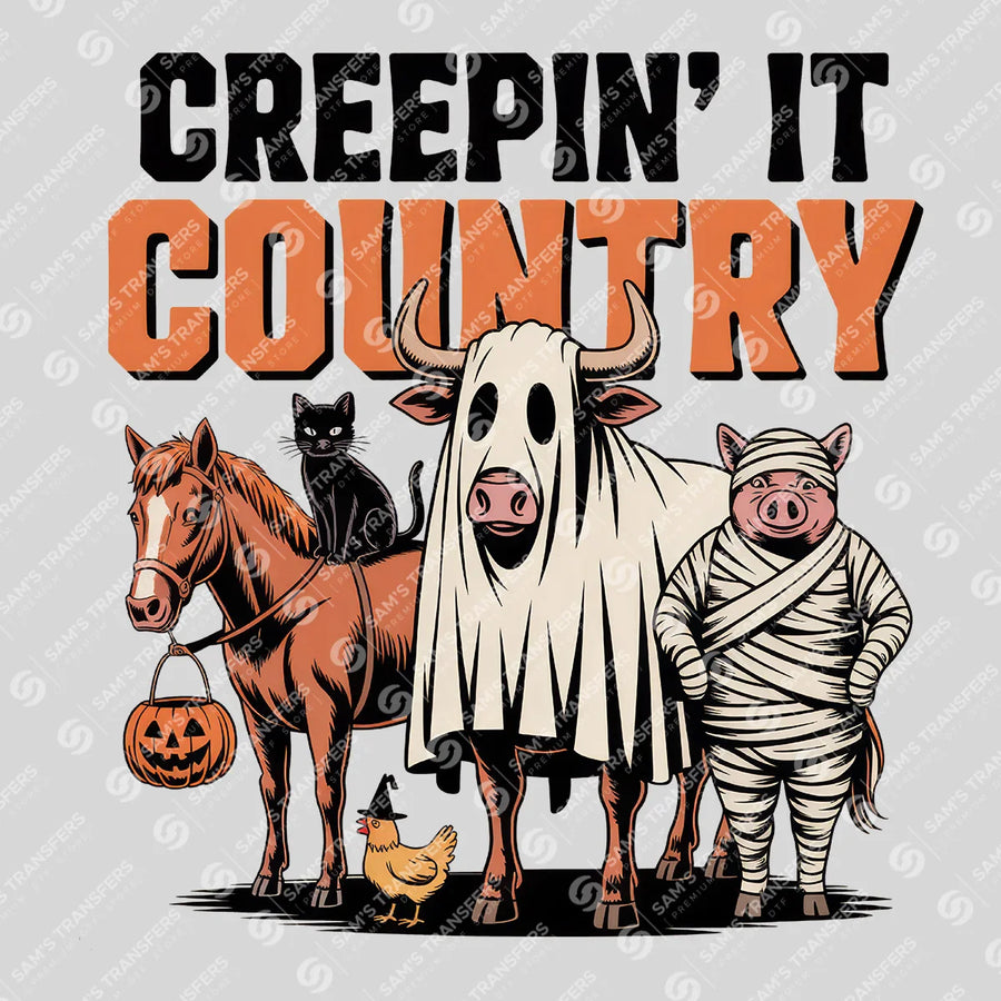 Creepin It Country Ready-to-Press DTF Transfer | SAT08134