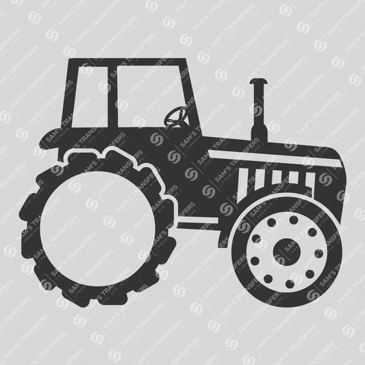 Apparel featuring a Farm Tractor-themed DTF transfer.