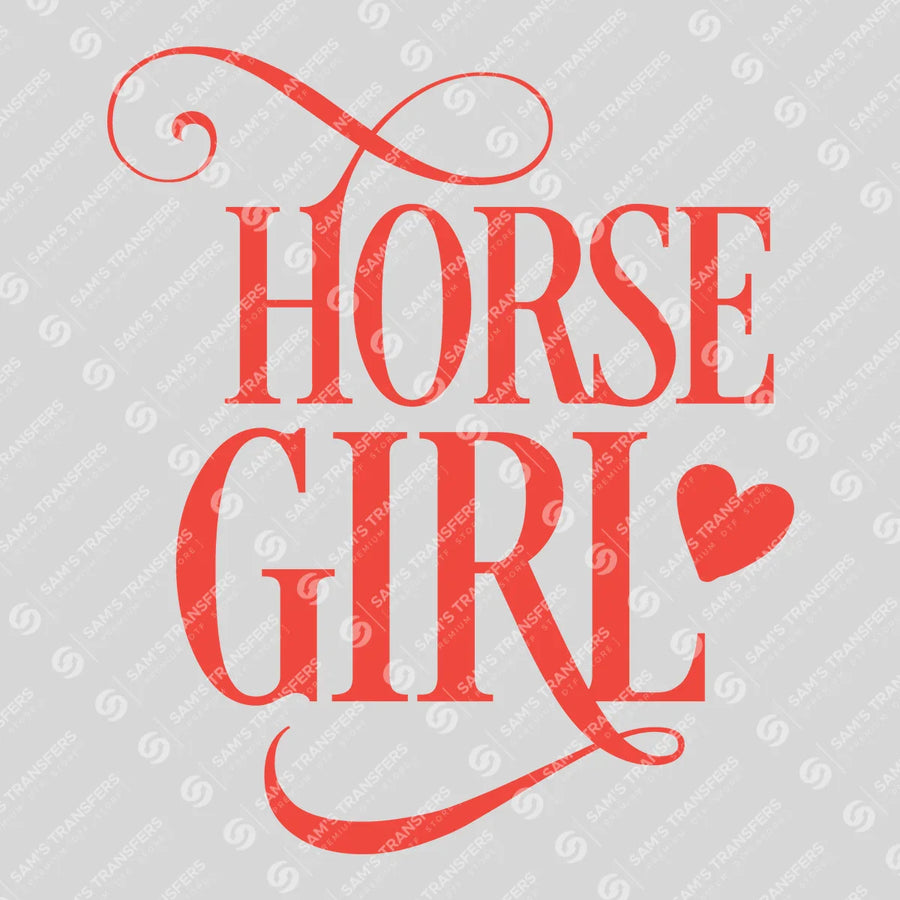 Horse Girl Ready-to-Press DTF Transfer | SAT08311