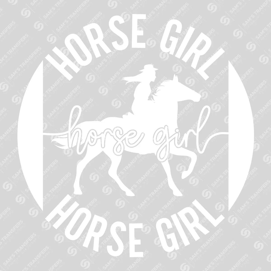 Horse Girl Ready-to-Press DTF Transfer | SAT08314